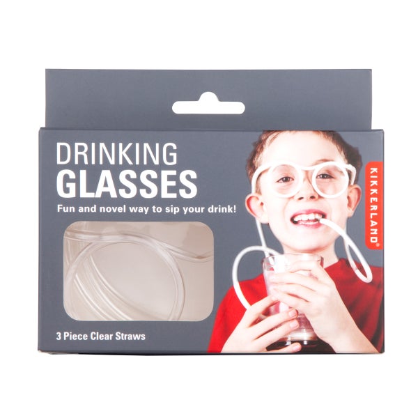 Kikkerland Drinking Straw Glasses The Container Store
